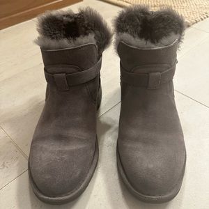 Women’s gray UGG booties size 8